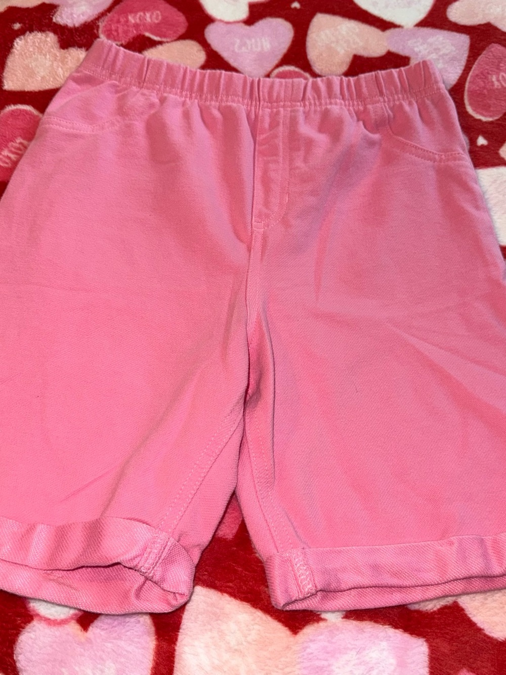 Wonder Nation Girls Size 10 Pink Elastic Waist Pull On Shorts
